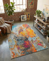 Colorburst Oasis Collection Area Rug -  Spectrum Rectangle Multi  lifestyle 18