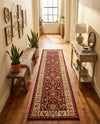 Jaipur Elegance Collection Area Rug -  Nahargarh (Red) Runner Red  lifestyle 86