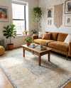Bazaar Chic Collection Area Rug -  Kenitra Rectangle Blue and Ivory  lifestyle 19