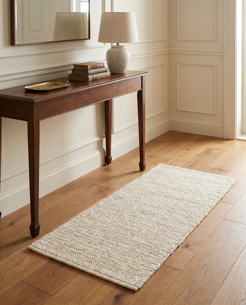 Berkshire Estate Collection Area Rug - Windsor (Oat Beige) Runner Oat Beige  lifestyle 46