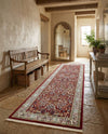 Persian Elegance Collection Area Rug -  Kerman (Burgundy) Runner Burgundy  lifestyle 31