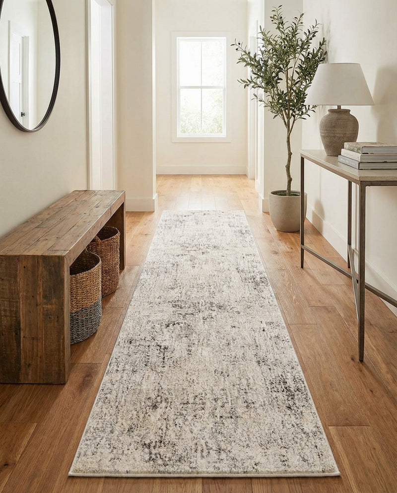Aegean Elegance Collection Area Rug -  Paros Runner Gray  lifestyle 71