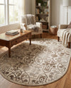 Andes Summit Collection Area Rug -  Merida Oval Dark Beige  lifestyle 34