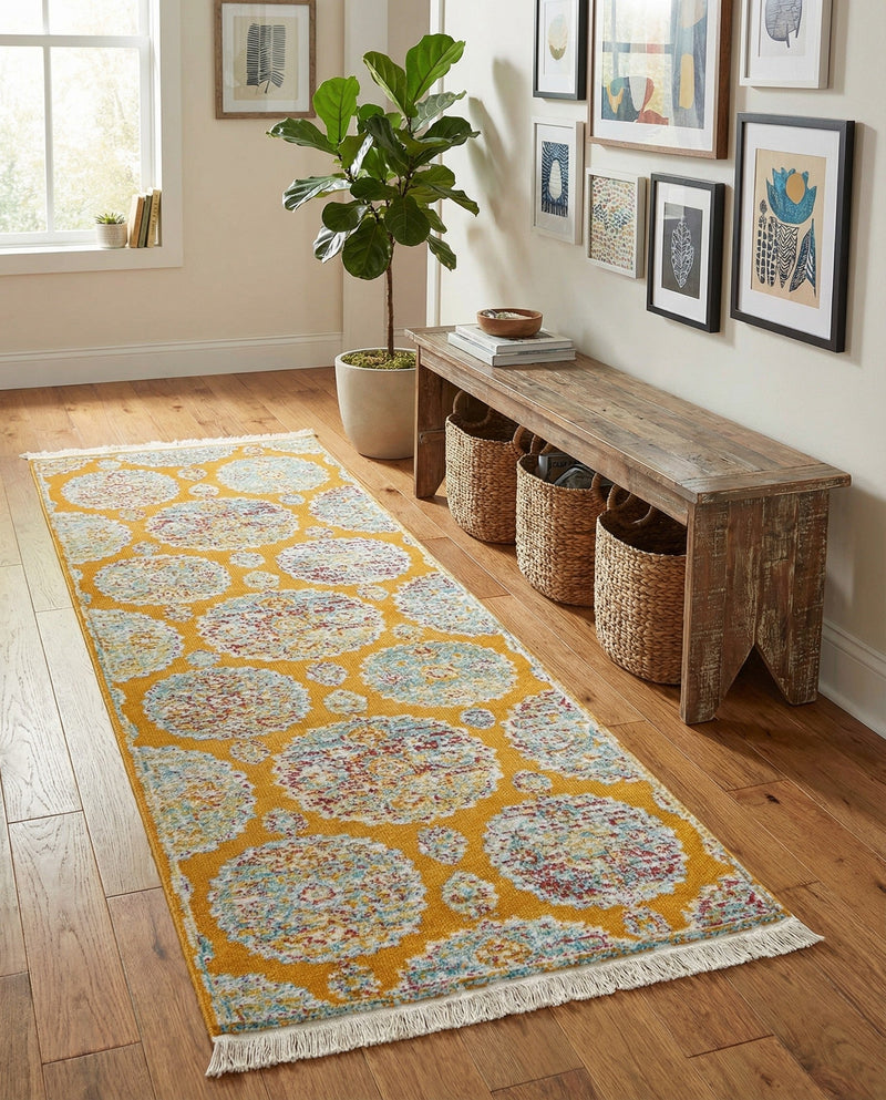 Arcadia Rugs Collection Area Rug -  Atlantis (Orange) Runner Orange  lifestyle 77
