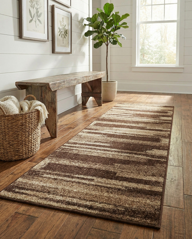 Autumn Meadow Collection Area Rug -  Duskridge Runner Brown  lifestyle 82