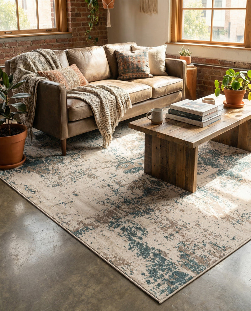 Gobi Sands Collection Area Rug -  Shapotou Rectangle Beige  lifestyle 10
