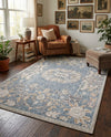Heritage Harbor Collection Area Rug -  Seabreeze Rectangle Harbor Blue  lifestyle 44