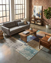 Colorburst Oasis Collection Area Rug - Palette Rectangle Multi  lifestyle 10
