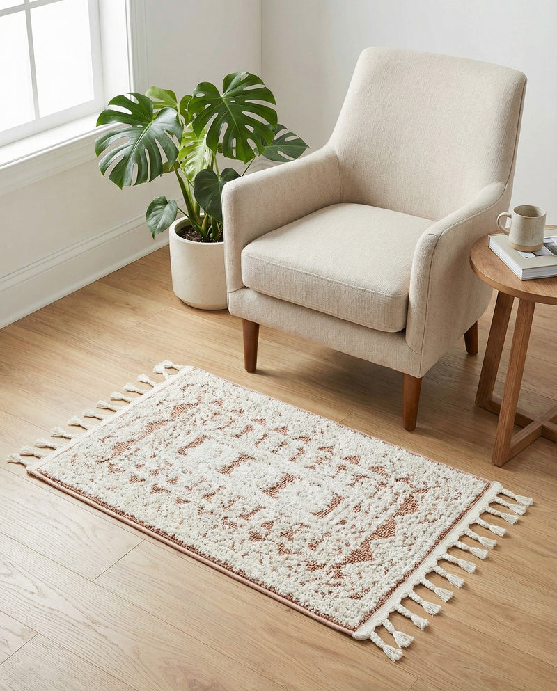 Sahara Chic Collection Area Rug -  Tangier Rectangle Pink  lifestyle 48