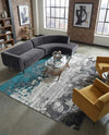 Seville Elegance Collection Area Rug -  Granada Rectangle Gray  lifestyle 11