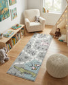 Wonder Tykes Collection Area Rug -  Enigma Runner Gray  lifestyle 71