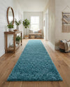 Cozy Comfort Shag Collection Area Rug - Haven (Turquoise) Runner Turquoise  lifestyle 75