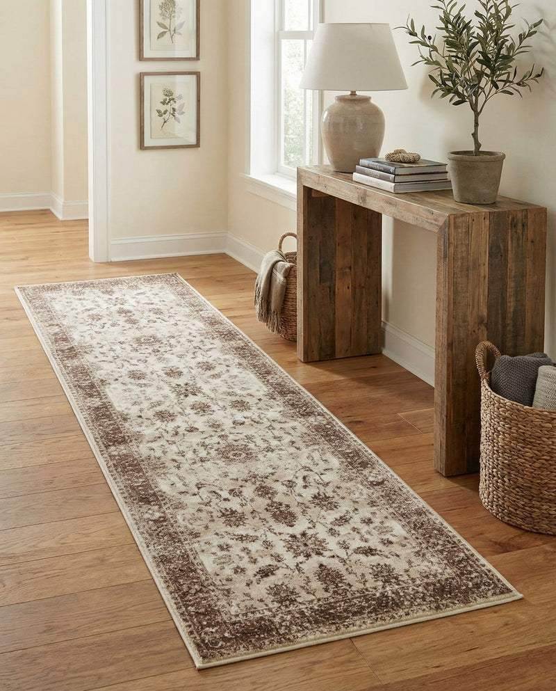 Andes Summit Collection Area Rug -  Aconcagua Runner Cream  lifestyle 77