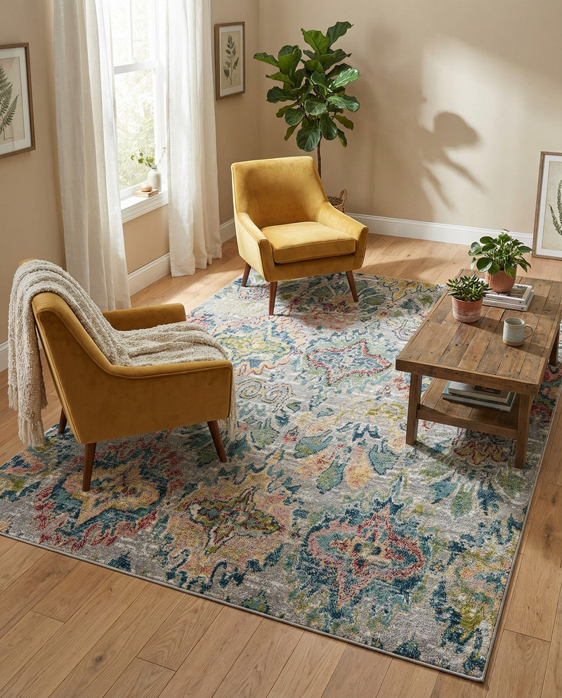 Savannah Elegance Collection Area Rug -  Forsyth Rectangle Multi  lifestyle 25