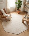 Bloomsbury Elegance Collection Area Rug -  Kensington (Ivory) Octagon Ivory  lifestyle 71