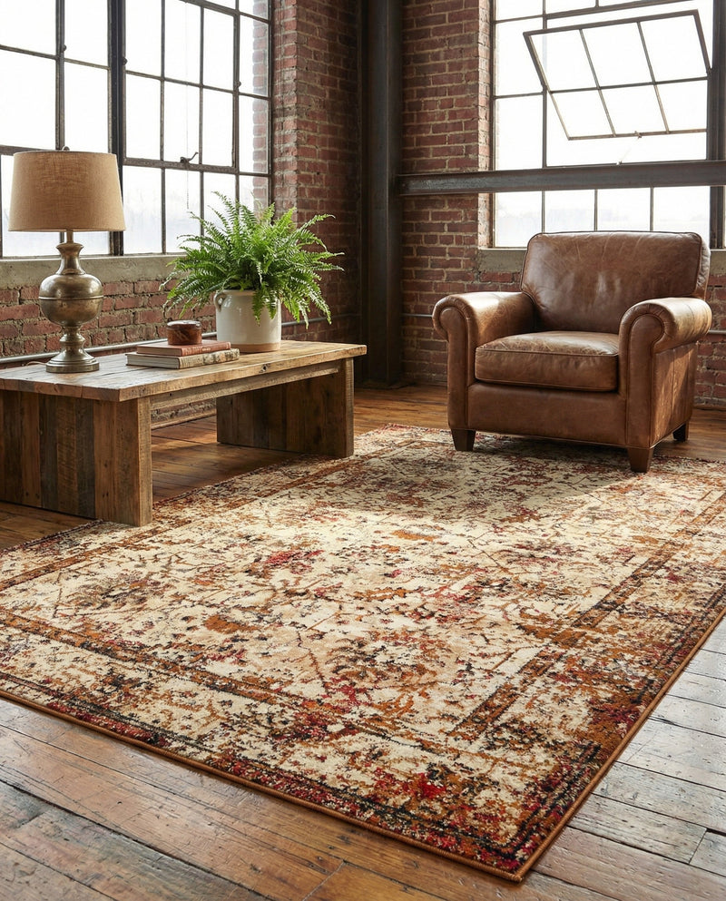 Neptune Elegance Collection Area Rug -  Galatea (Beige Cream) Rectangle Beige Cream  lifestyle 17