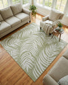 Seaside Blooms Collection Area Rug - Verdure (Green) Square Green  lifestyle 37
