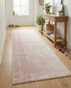 Brighton Stripes Collection Area Rug - Sussex (Pink) Runner Pink  lifestyle 60