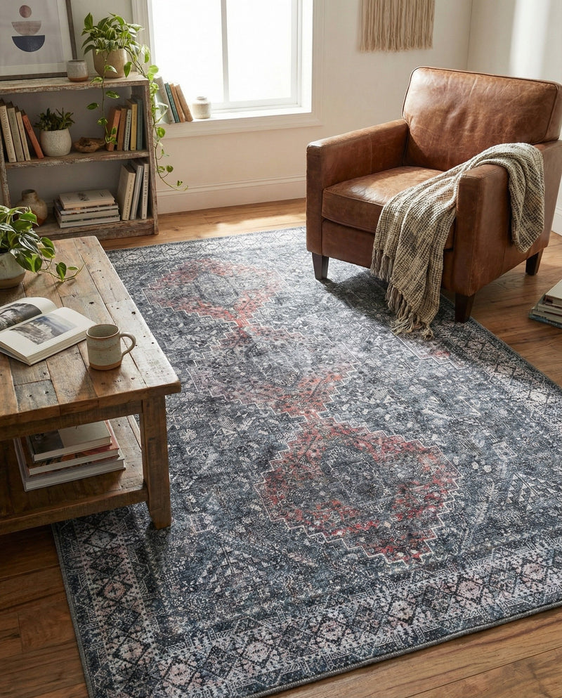 Heritage Elegance Collection Area Rug -  Uffizi Rectangle Gray  lifestyle 30