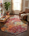 Trellis Mosaic Collection Area Rug - Arborville (Multi) Octagon Multi  lifestyle 52