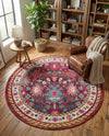 Chateau Elegance Collection Area Rug - Versailles Round Multi  lifestyle 48