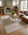 Seville Stripes Collection Area Rug -  Granada (Brick Red) Rectangle Brick Red  lifestyle 25