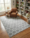 Trellis Mosaic Collection Area Rug -  Pergolatown (Light Gray) Rectangle Light Gray  lifestyle 14