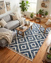 Cozy Cove Shag Collection Area Rug -  Dunes Rectangle Blue  lifestyle 39