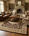 Versailles Elegance Collection Area Rug -  Montreuil Rectangle Brown  lifestyle 38