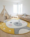 Wonder Tykes Collection Area Rug -  Enchant Round Yellow  lifestyle 11