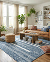 Cathedral Elegance Collection Area Rug - Chapel Rectangle Navy Blue  lifestyle 54