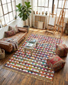 Tulum Trellis Collection Area Rug - Mysore Rectangle Multi  lifestyle 8