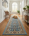 Isfahan Elegance Collection Area Rug - Naghsh-e Jahan (Light Blue) Runner Light Blue  lifestyle 76