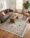 Seville Stripes Collection Area Rug -  Malaga (Ivory) Rectangle Ivory  lifestyle 17