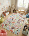 Wonder Tykes Collection Area Rug -  Fantasy Rectangle Ivory  lifestyle 26