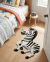 Whimsy Wonders Wool Collection Area Rug -  Marsh Rectangle White and Black  lifestyle 6
