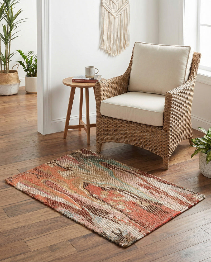 Savannah Threads Collection Area Rug -  Taklamakan Rectangle Multi  lifestyle 4