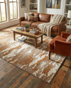 Sienna Collection Area Rug -  Veneto Rectangle Caramel and Ivory  lifestyle 50