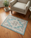 Beverly Grove Collection Area Rug -  Fairfax (Aqua) Rectangle Aqua  lifestyle 30