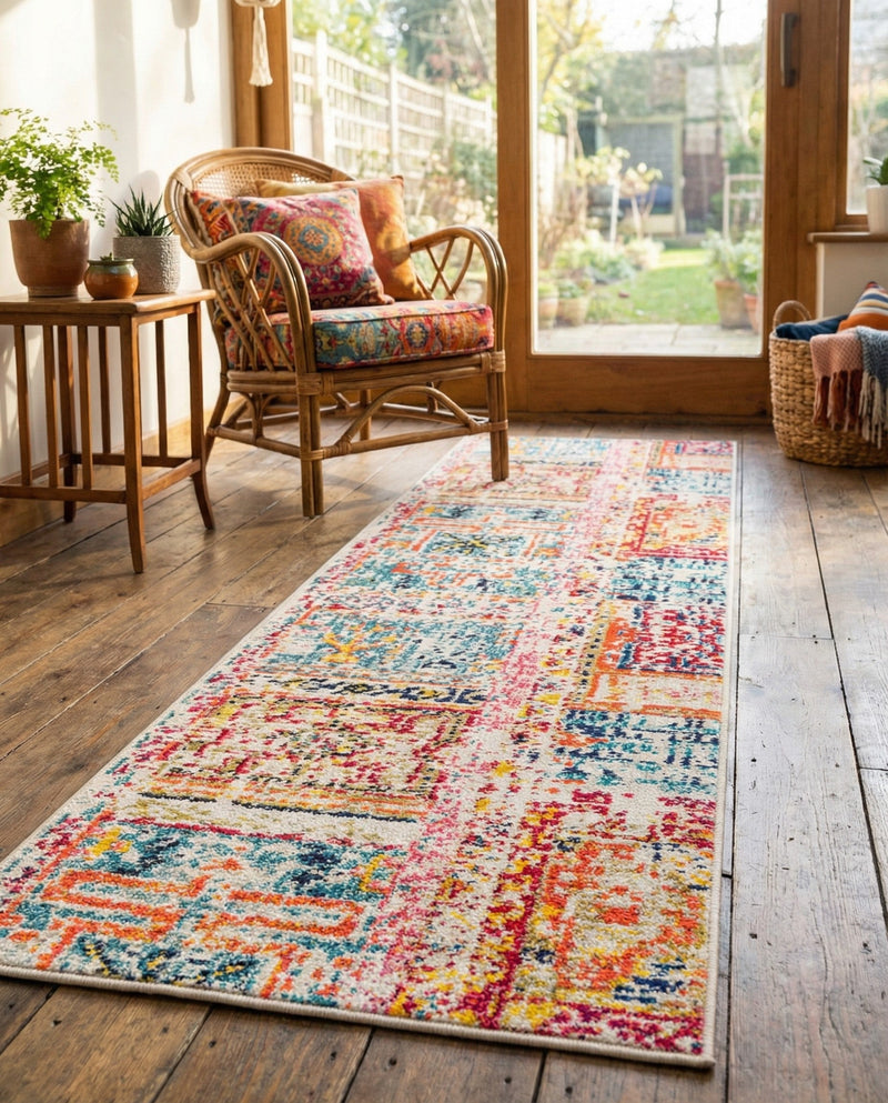 Sierra Collection Area Rug -  Tahoe Runner Multi  lifestyle 50
