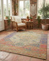 Savannah Threads Collection Area Rug - Sahara Rectangle Multi  lifestyle 39