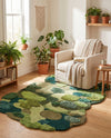 Forest Floor Oasis Collection Area Rug - Willowbrook Rectangle Green  lifestyle 3