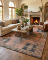 Savannah Threads Collection Area Rug -  Sonoran Rectangle Antique Red  lifestyle 14