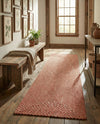 Highland Woven Jute Collection Area Rug - Glenmore (Rust Red) Runner Rust Red  lifestyle 49