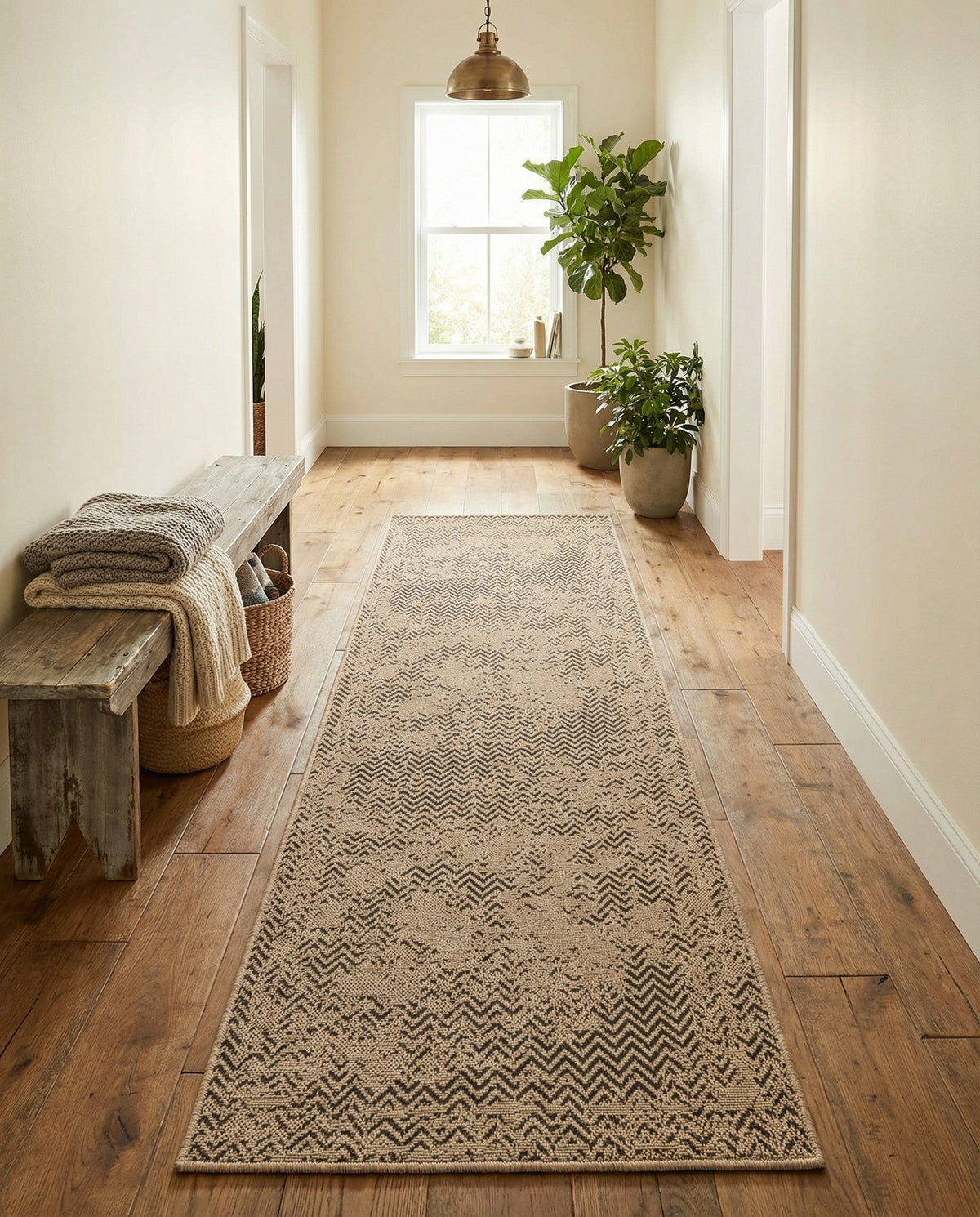 Sahara Sands Collection Area Rug -  Tanis Runner Natural  lifestyle 21