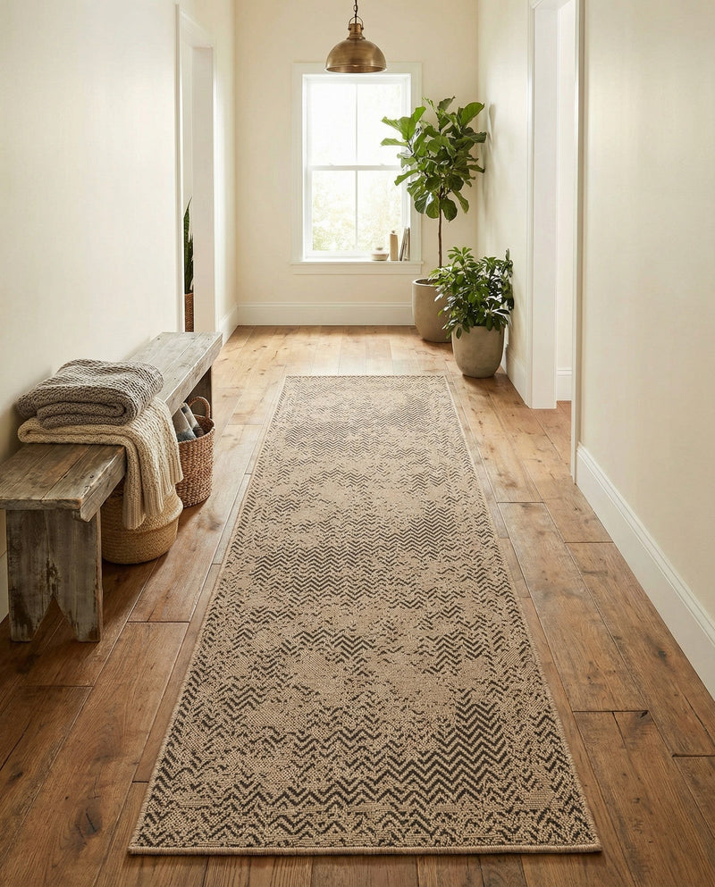 Sahara Sands Collection Area Rug -  Tanis Runner Natural  lifestyle 21