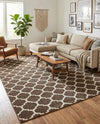 Lattice Gardens Collection Area Rug -  Bloomfield (Brown) Rectangle Brown  lifestyle 23