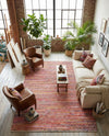 Zigzag Marina Collection Area Rug - HarborStripes Rectangle Multi  lifestyle 37
