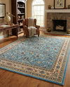 Isfahan Elegance Collection Area Rug - Naghsh-e Jahan (Light Blue) Rectangle Light Blue  lifestyle 18