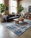 Bloomsbury Elegance Collection Area Rug -  Belgravia Rectangle Blue  lifestyle 68